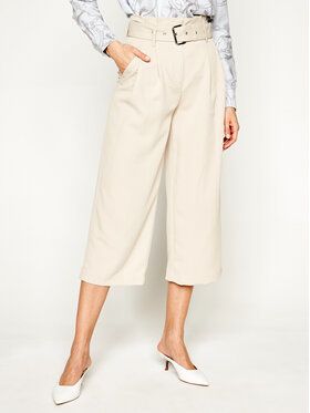 MICHAEL Michael Kors Culottes nohavice MS03H3UB4J Béžová Regular Fit