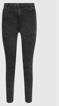 Vero Moda Curve Džínsy Ludy 10249796 Čierna Slim Fit