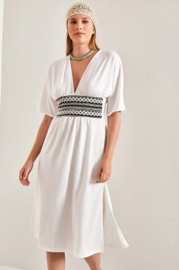 Bianco Lucci Women's Waist Patterned Dress