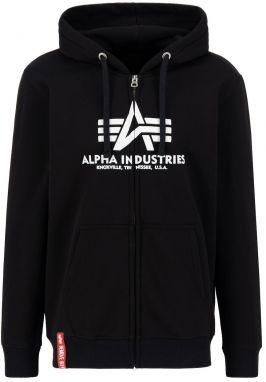 ALPHA INDUSTRIES Tepláková bunda  čierna / biela