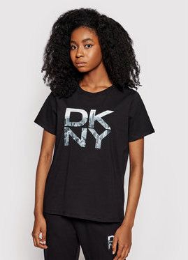 DKNY Sport Tričko DP1T8009 Čierna Regular Fit