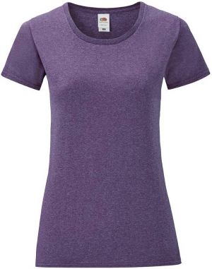 Purple Iconic women's t-shirt in combed cotton Fruit of the Loom