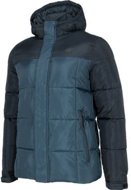 4F DOWN JACKET MEN´S Pánska páperová bunda, tmavo modrá, veľkosť