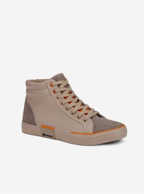 Béžové pánske sneakers topánky Ombre Clothing T376