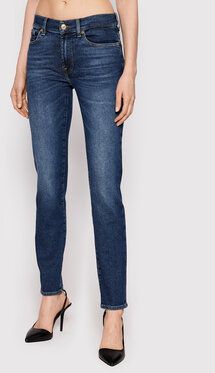 7 For All Mankind Džínsy Roxanne JSWX1200LM Tmavomodrá Slim Fit