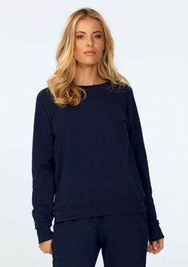 DKaren Woman's Sweatshirt Wenezja Navy Blue