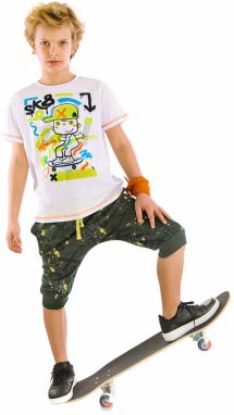 mshb&g Skateboard Splash Boys T-shirt Capri Suit