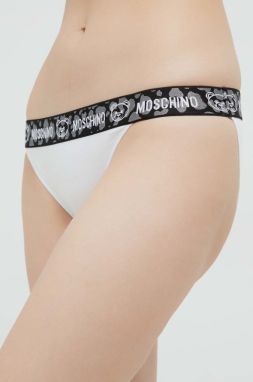 Nohavičky Moschino Underwear biela farba,