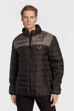 True Religion Vatovaná bunda Light Puffer 106325 Čierna Regular Fit