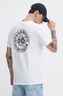 Bavlnené tričko Billabong pánske, biela farba, s potlačou, ABYZT02264