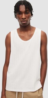 Top AllSaints MADISON VEST pánsky, biela farba, MD140Y