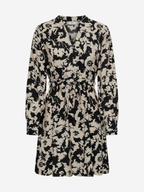 Black and cream women's floral dress JDY Miriam - Women