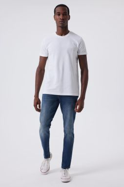 Lee Cooper Twingos 6 Men's Pique O Neck T-Shirt White