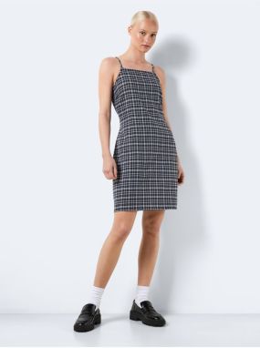 Dark gray ladies plaid dress Noisy May Erik - Ladies