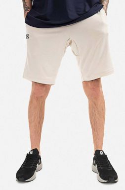 Šortky Under Armour Terry Short 1366266-279, pánske, béžová farba