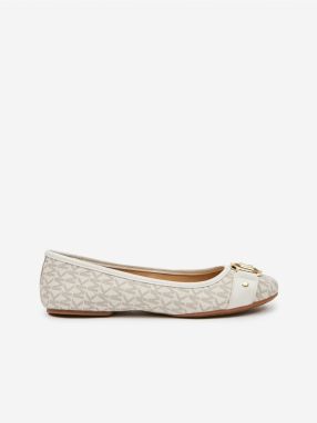 Cream Women's Patterned Ballerinas Michael Kors Rory Ballet - Women