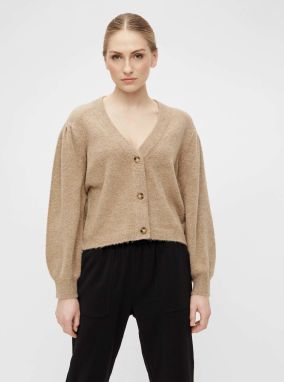 Beige cardigan . OBJECT Jeve - Women