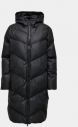 Čierny zimný prešívaný kabát Jacqueline de Yong galéria