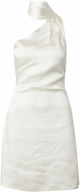 ABOUT YOU x irinassw Kokteilové šaty 'Kim'  prírodná biela