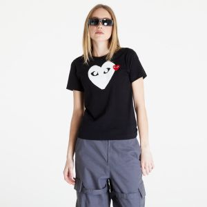 Comme des Garçons PLAY Heart Logo Short Sleeve Tee Black