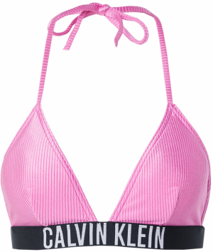 Calvin Klein Swimwear Bikinový top 'Intense Power'  ružová / čierna / biela