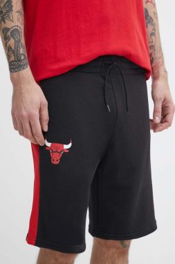 Šortky New Era pánske, čierna farba, CHICAGO BULLS