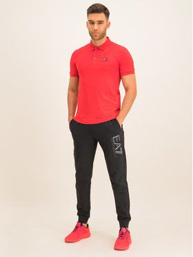 EA7 Emporio Armani Polokošeľa 8NPF04 PJM5Z 1451 Červená Regular Fit