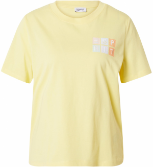 ESPRIT Tričko  pastelovo žltá / zmiešané farby