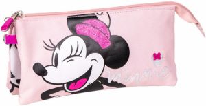 PENCIL CASE 3 COMPARTIMENTOS MINNIE