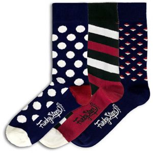 Funky Steps 3 PACK - pánske ponožky FSB120