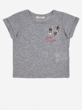 Grey girly brindle T-shirt CAMAIEU - Girls