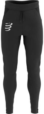 Compressport HURRICANE WINDPROOF Pánske vetruodolné bežecké nohavice, čierna, veľkosť