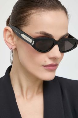 Slnečné okuliare Saint Laurent dámske, čierna farba, SL 618