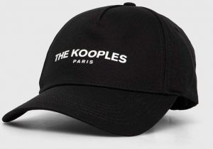 Šiltovka The Kooples čierna farba, AHHA21000K