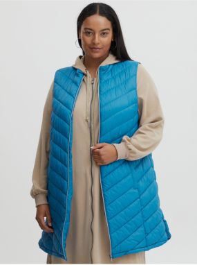 Blue Ladies Quilted Vest Fransa - Ladies