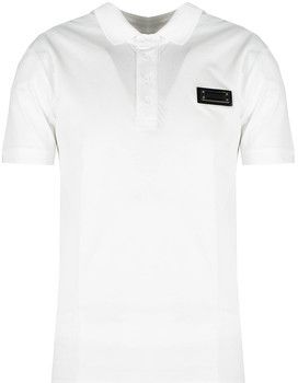 Polokošele s krátkym rukávom Les Hommes  LKT500 731U | Slim Fit Pique Polo with Metal Logo