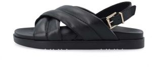 Kožené sandále Bianco BIASILJE dámske, čierna farba, 11201355