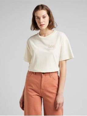 Cream Women's T-Shirt with print Lee - Women