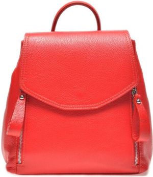 Carla Ferreri Dámsky kožený batoh CF1698 Rosso