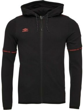 Umbro TECH FZ HOODIE Pánska športová mikina, čierna, veľkosť