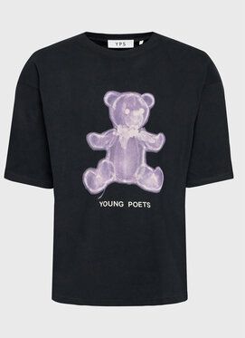 Young Poets Society Tričko Teddy 107683 Čierna Regular Fit