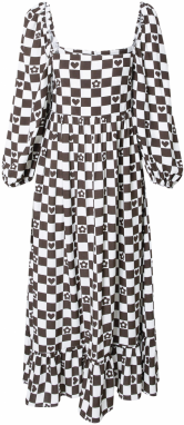 Vintage Supply Šaty  hnedá / biela