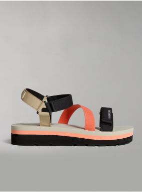 NAPAPIJRI Black-Orange Sandals - Womens