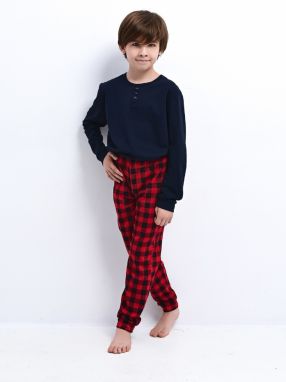 Pyjamas Sensis Louie Kids Boy Christmas length 134-152 navy blue 059