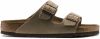 Birkenstock Arizona Soft Footbed Suede Leather Taupe Narrow Fit galéria