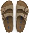 Birkenstock Arizona Soft Footbed Suede Leather Taupe Narrow Fit galéria