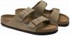 Birkenstock Arizona Soft Footbed Suede Leather Taupe Narrow Fit galéria