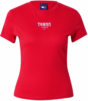 Tommy Jeans Curve Tričko 'Essential'  námornícka modrá / červená / biela