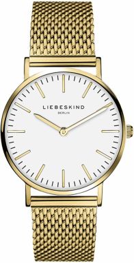 Liebeskind Berlin Analógové hodinky 'New Case'  zlatá / biela