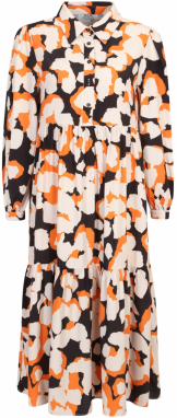 Dorothy Perkins Petite Košeľové šaty  krémová / oranžová / čierna